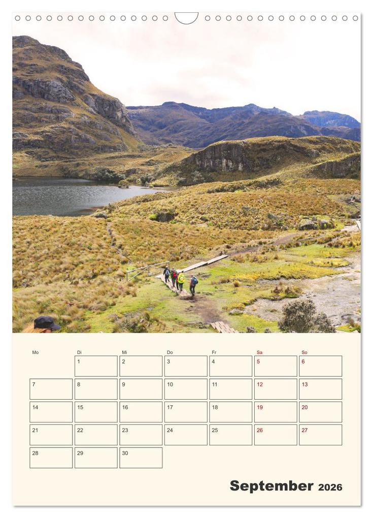 Weitere Ansicht: Ecuador - Terminplaner (Wandkalender 2026 DIN A3 hoch), CALVENDO Monatskalender | Denise Graupner, Calvendo