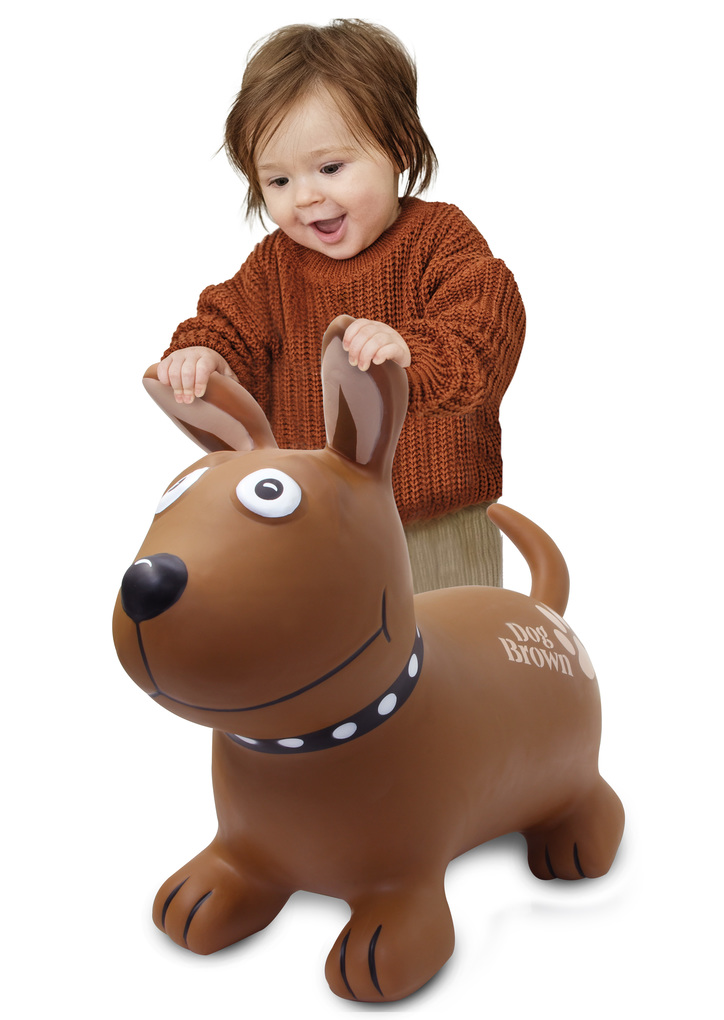 Produktbild: Jamara - Hüpftier Dog Brown mit Pumpe
