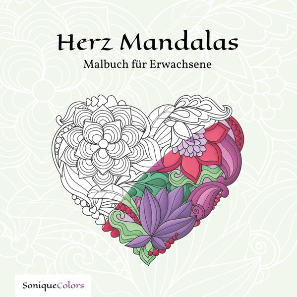 Produktbild: Herz Mandalas - Malbuch für Erwachsene | SoniqueColors