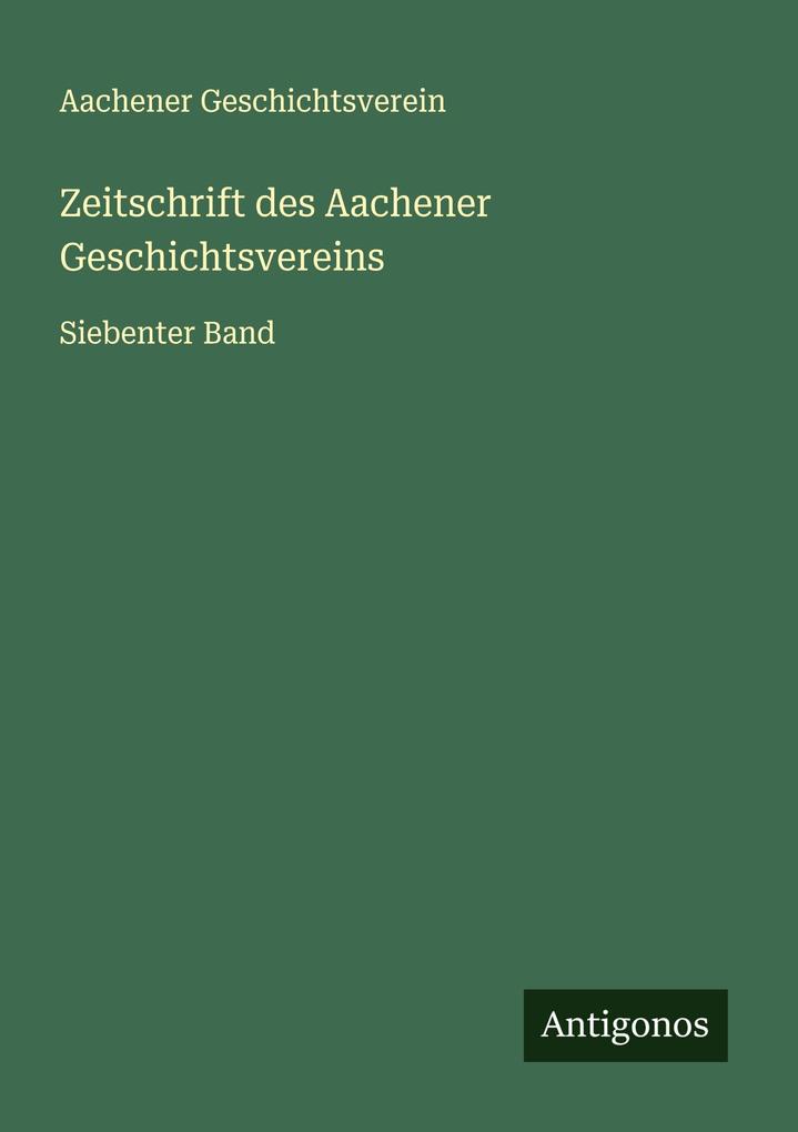 Produktbild: Zeitschrift des Aachener Geschichtsvereins | Aachener Geschichtsverein