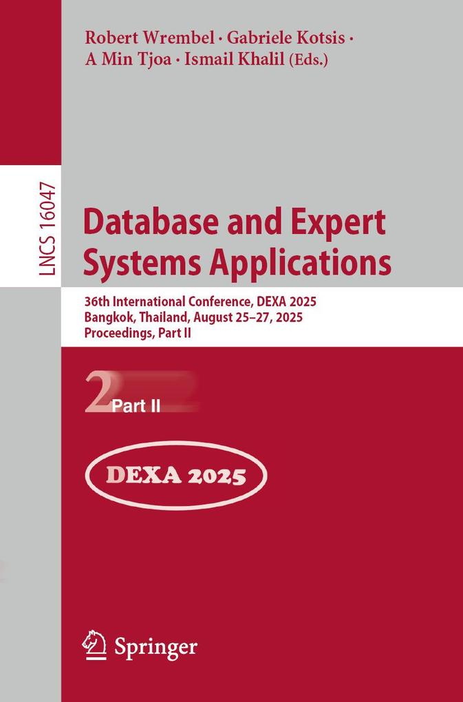 Produktbild: Database and Expert Systems Applications