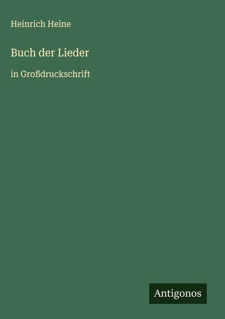 Produktbild: Buch der Lieder | Heinrich Heine