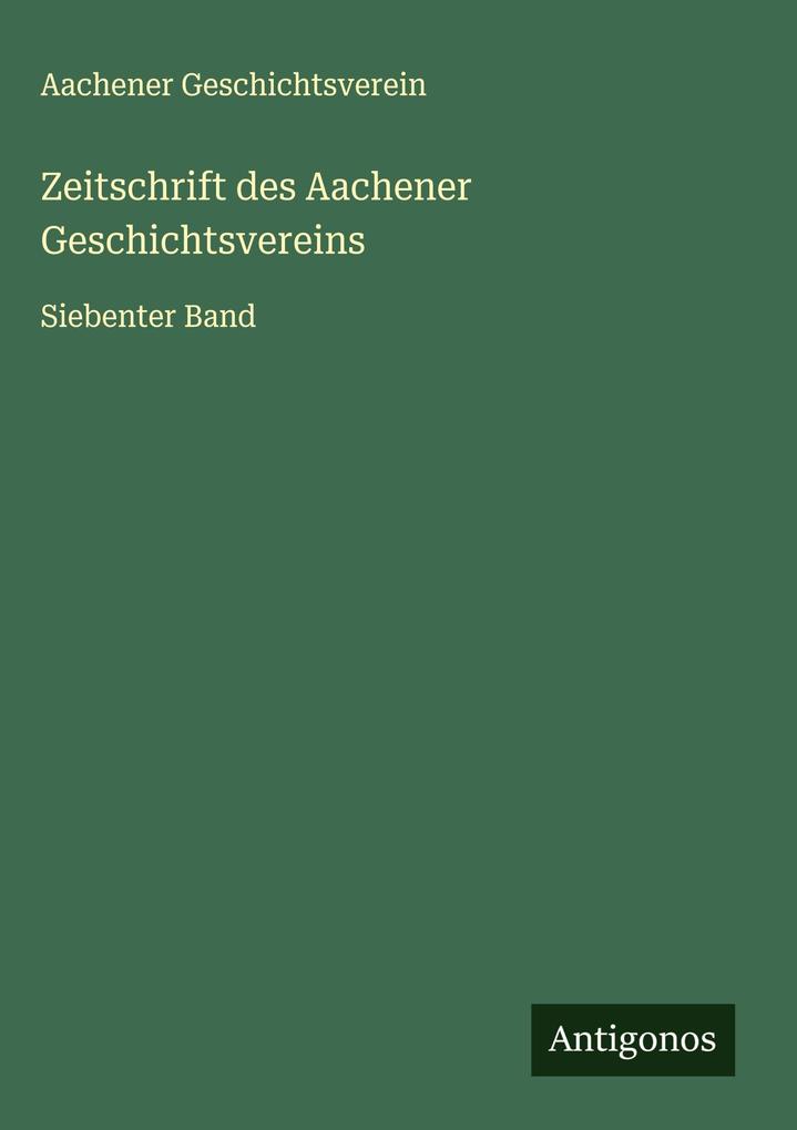 Produktbild: Zeitschrift des Aachener Geschichtsvereins | Aachener Geschichtsverein