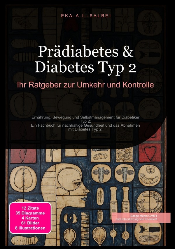Produktbild: Prädiabetes & Diabetes Typ 2: Ihr Ratgeber zur Umkehr und Kontrolle | Eka A.I. Salbei