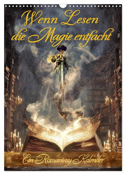 Produktbild: Wenn Lesen die Magie entfacht (Wandkalender 2026 DIN A3 hoch), CALVENDO Monatskalender | Eva Ola Feix, Calvendo