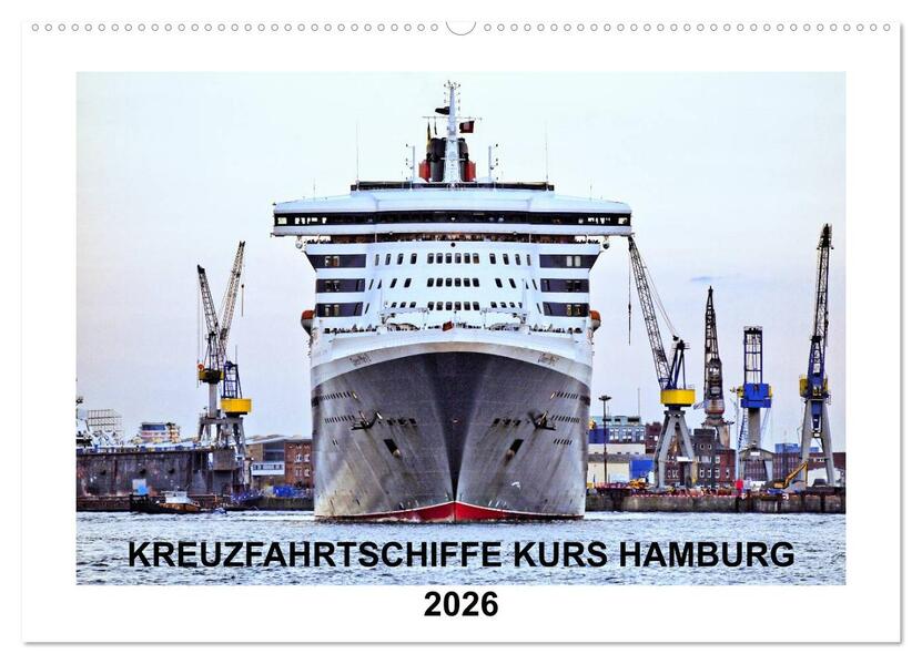 Produktbild: Kreuzfahrtschiffe Kurs Hamburg 2026 (Wandkalender 2026 DIN A2 quer), CALVENDO Monatskalender | Christoph Stempel, Calvendo