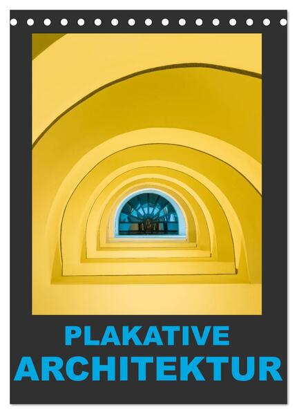 Produktbild: Plakative Architektur (Tischkalender 2026 DIN A5 hoch), CALVENDO Monatskalender | Enrico Caccia, Calvendo