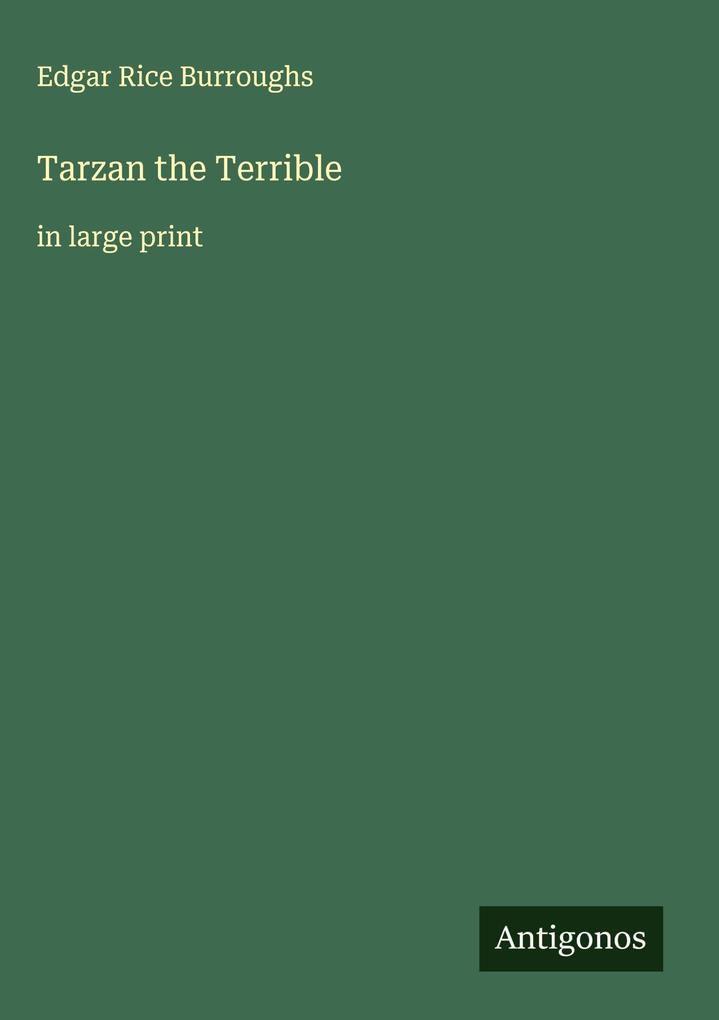 Produktbild: Tarzan the Terrible | Edgar Rice Burroughs