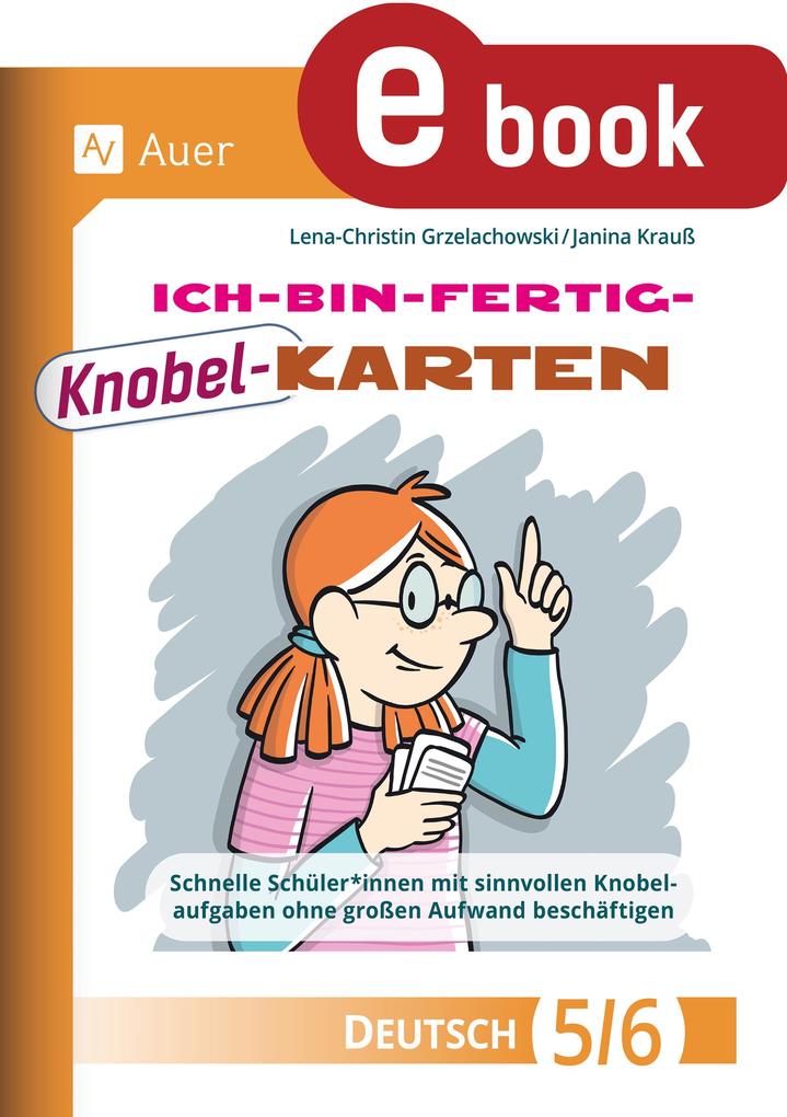 Produktbild: Ich-bin-fertig-Knobelkarten Deutsch Klassen 5-6 | Lena-Christin Grzelachowski, Janina Krauß