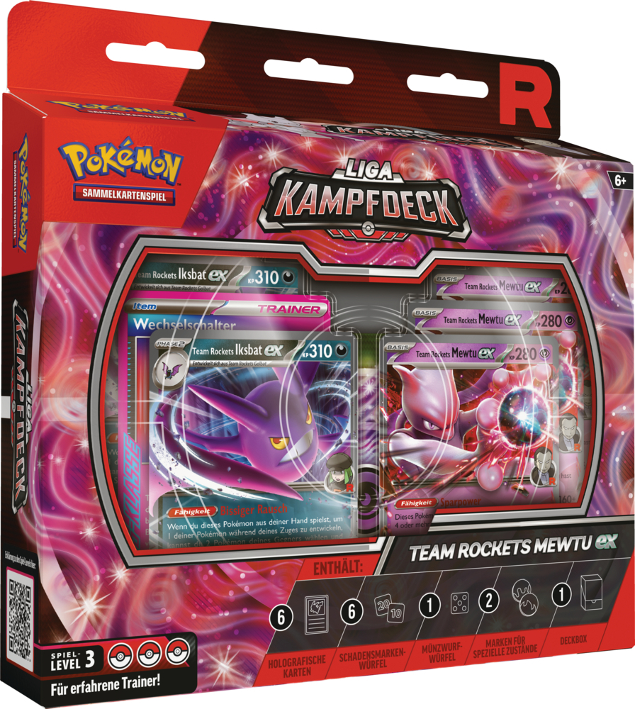 Produktbild: Pokémon (Sammelkartenspiel), PKM Liga-Kampfdeck Rockets Mewtu