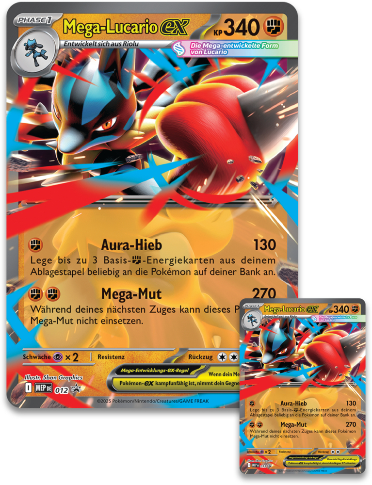 Produktbild: Pokémon (Sammelkartenspiel), PKM Mega-Lucario Figuren-Kollektion