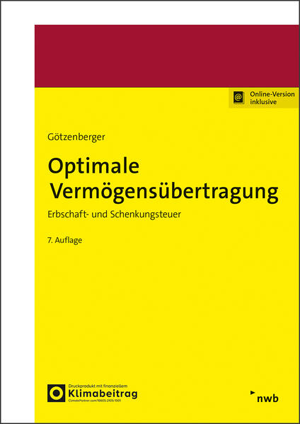 Produktbild: Optimale Vermögensübertragung | Anton-Rudolf Götzenberger