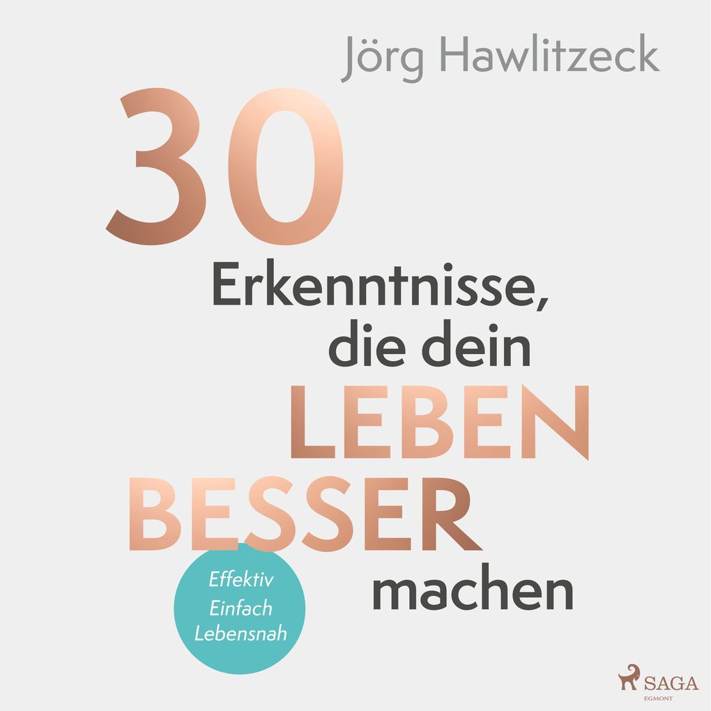 Produktbild: 30 Erkenntnisse, die dein Leben besser machen | Jörg Hawlitzeck