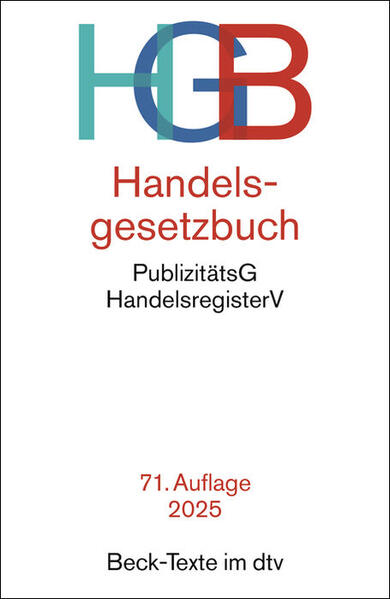 Produktbild: Handelsgesetzbuch. HGB