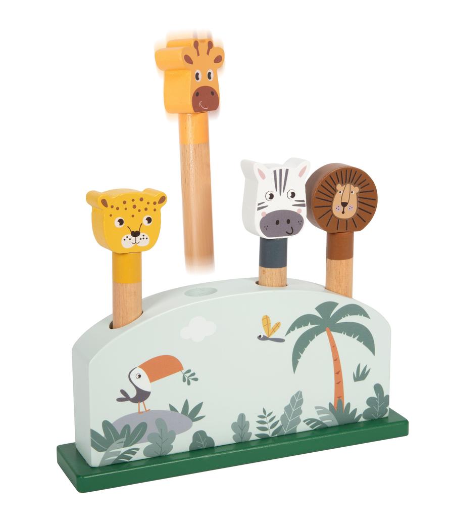 Produktbild: Steckspiel hüpfende Tiere "Safari"