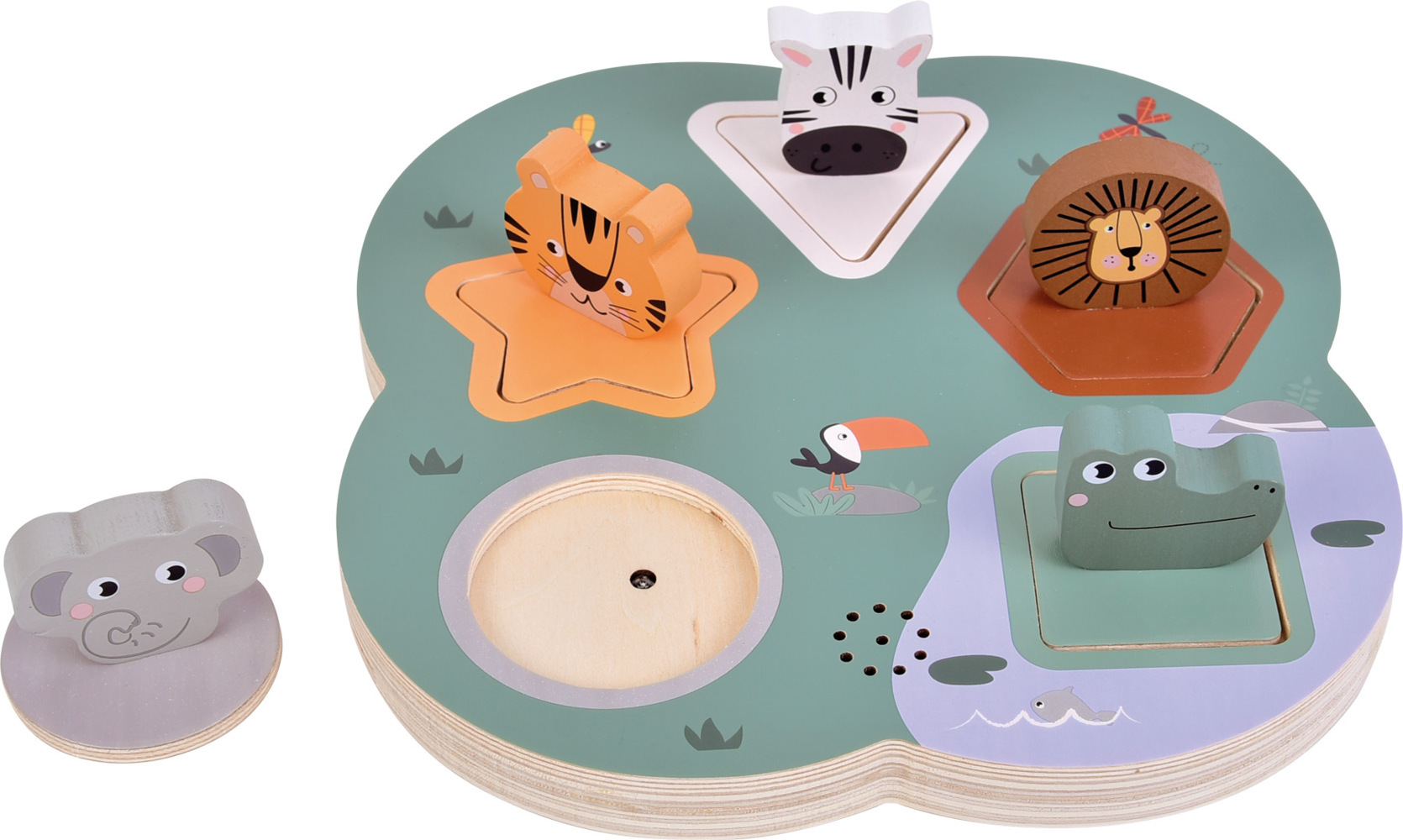 Produktbild: Setzpuzzle 3D Tierlaute "Safari"