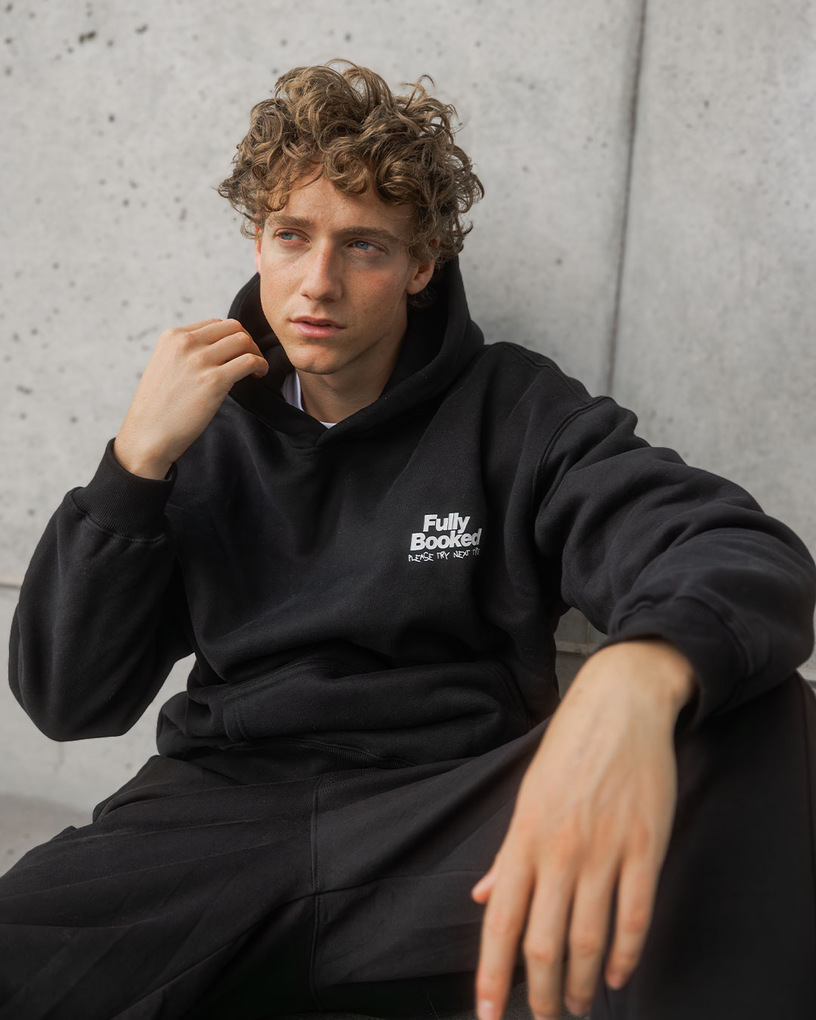 Produktbild: Fully Booked, Hoodie Schwarz, Größe XL