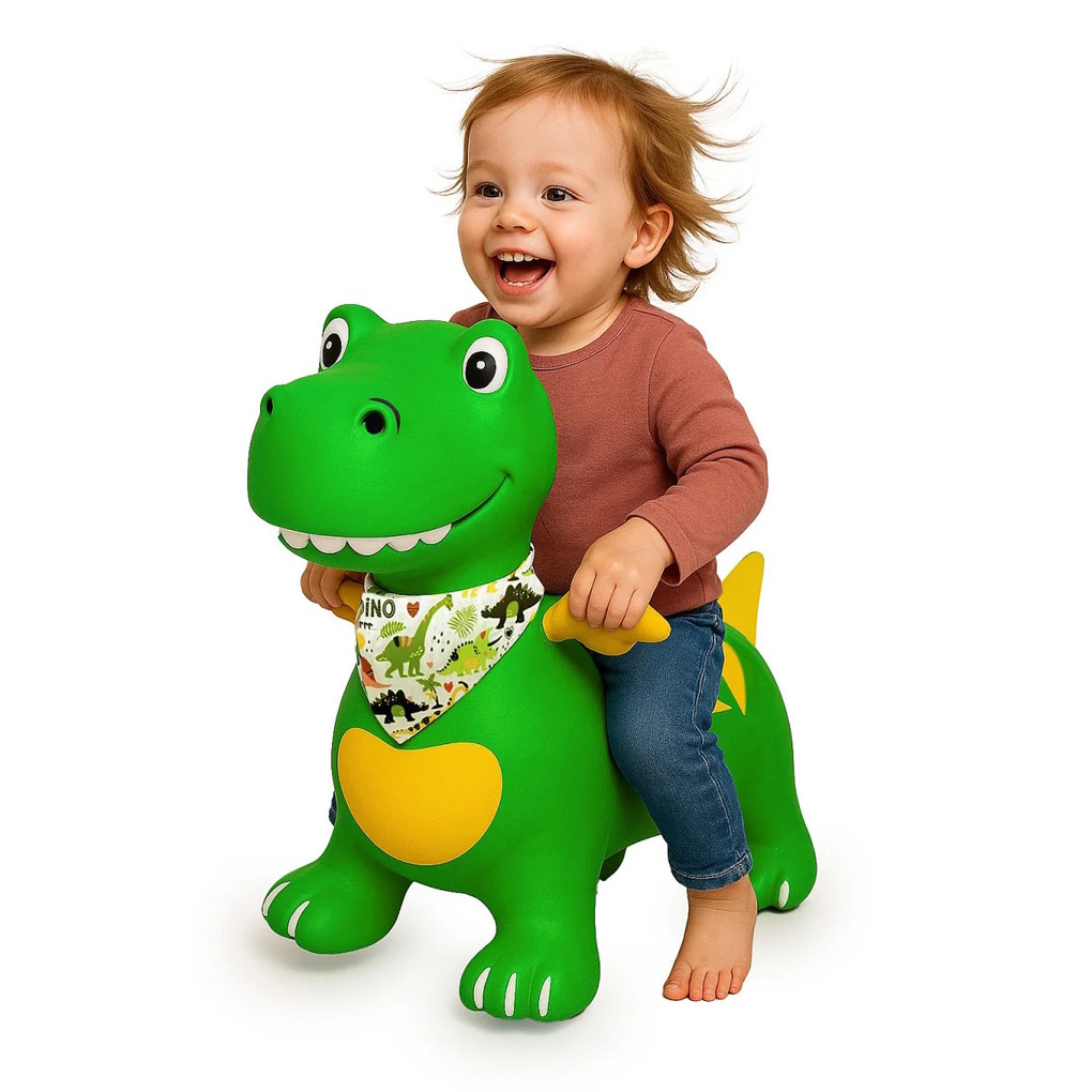 Weitere Ansicht: Jamara - Hüpftier Dino mit Flügel HoppyDoo grün mit Pumpe