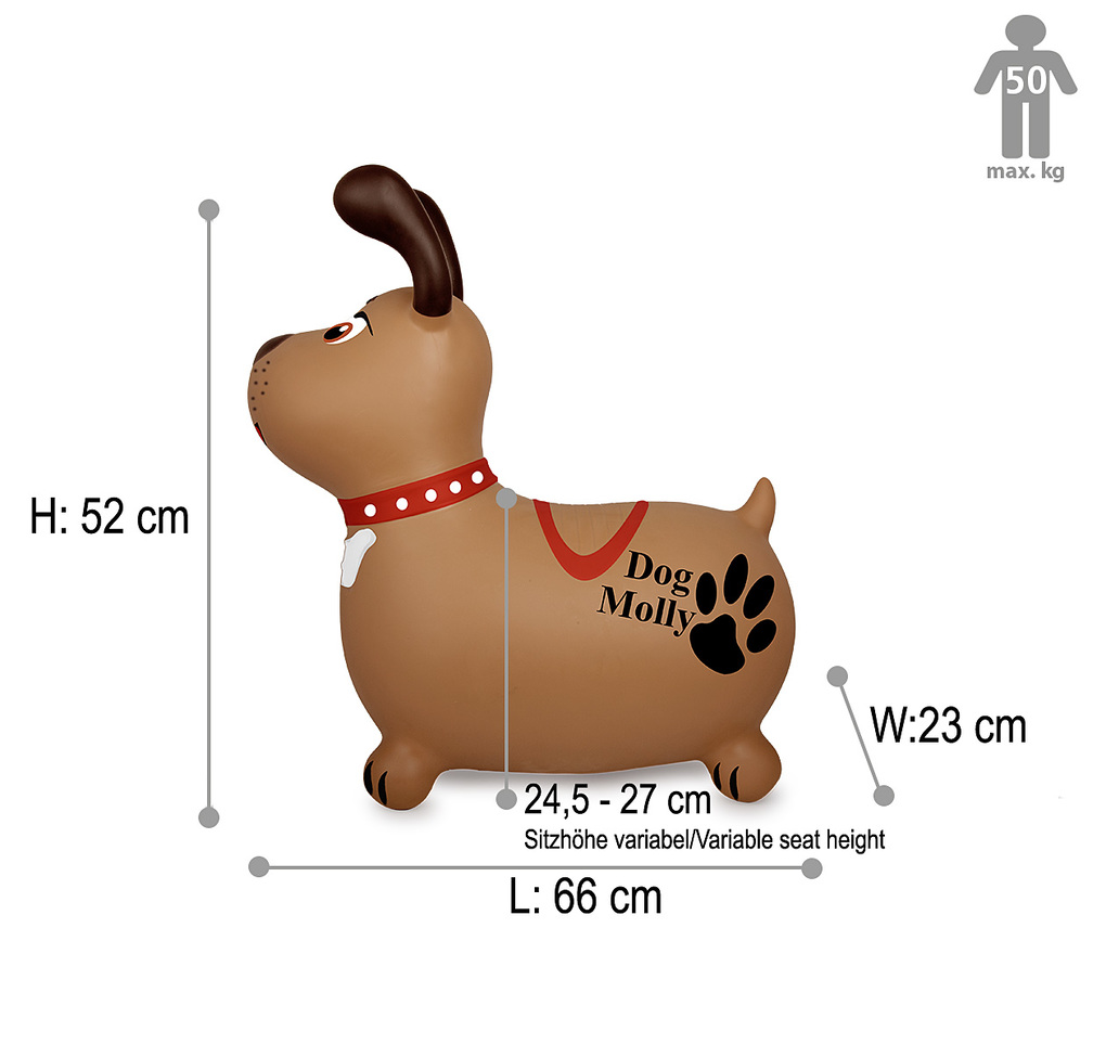 Weitere Ansicht: Jamara - Hüpftier Dog Molly mit Pumpe