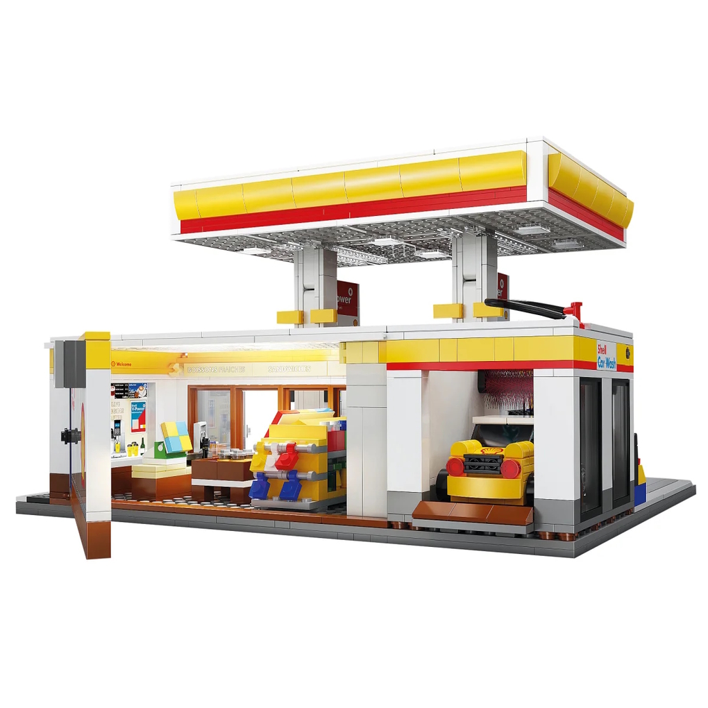 Weitere Ansicht: CaDA - Shell Tankstelle mit Shop und Waschanlage 1:30 Bricks