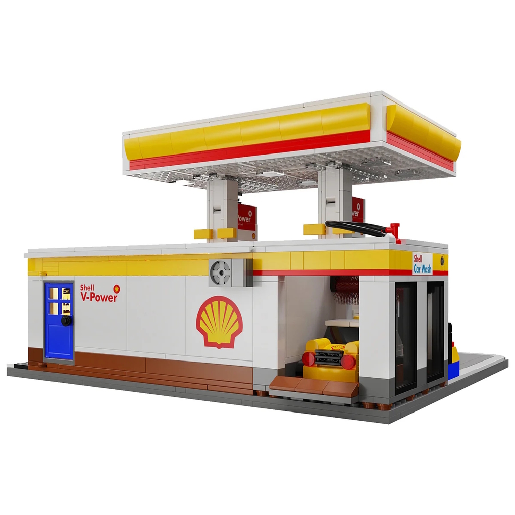 Weitere Ansicht: CaDA - Shell Tankstelle mit Shop und Waschanlage 1:30 Bricks