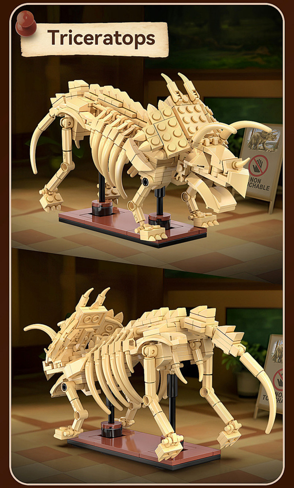 Weitere Ansicht: CaDA Dinosaurier Fossil Triceratops Bricks