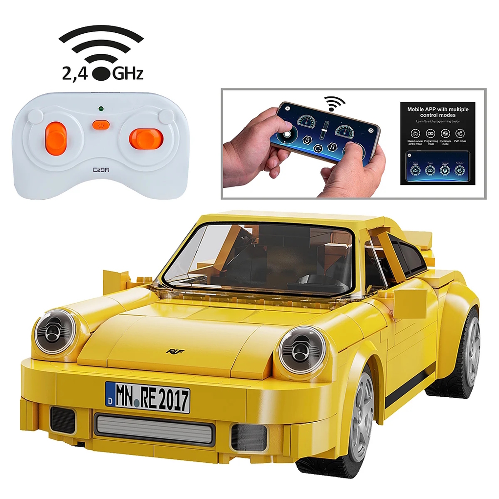 Weitere Ansicht: CaDA - RUF CTR 2017 Yellowbird 1:20 gelb 2,4GHz Bricks