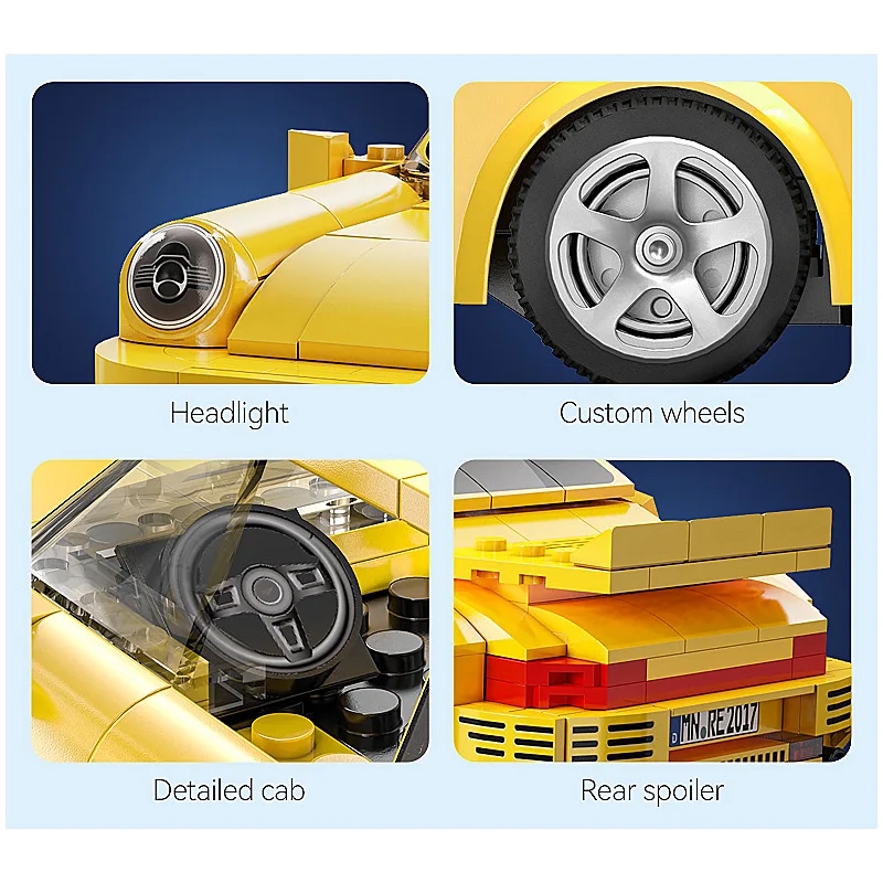 Weitere Ansicht: CaDA - RUF CTR 2017 Yellowbird 1:20 gelb 2,4GHz Bricks
