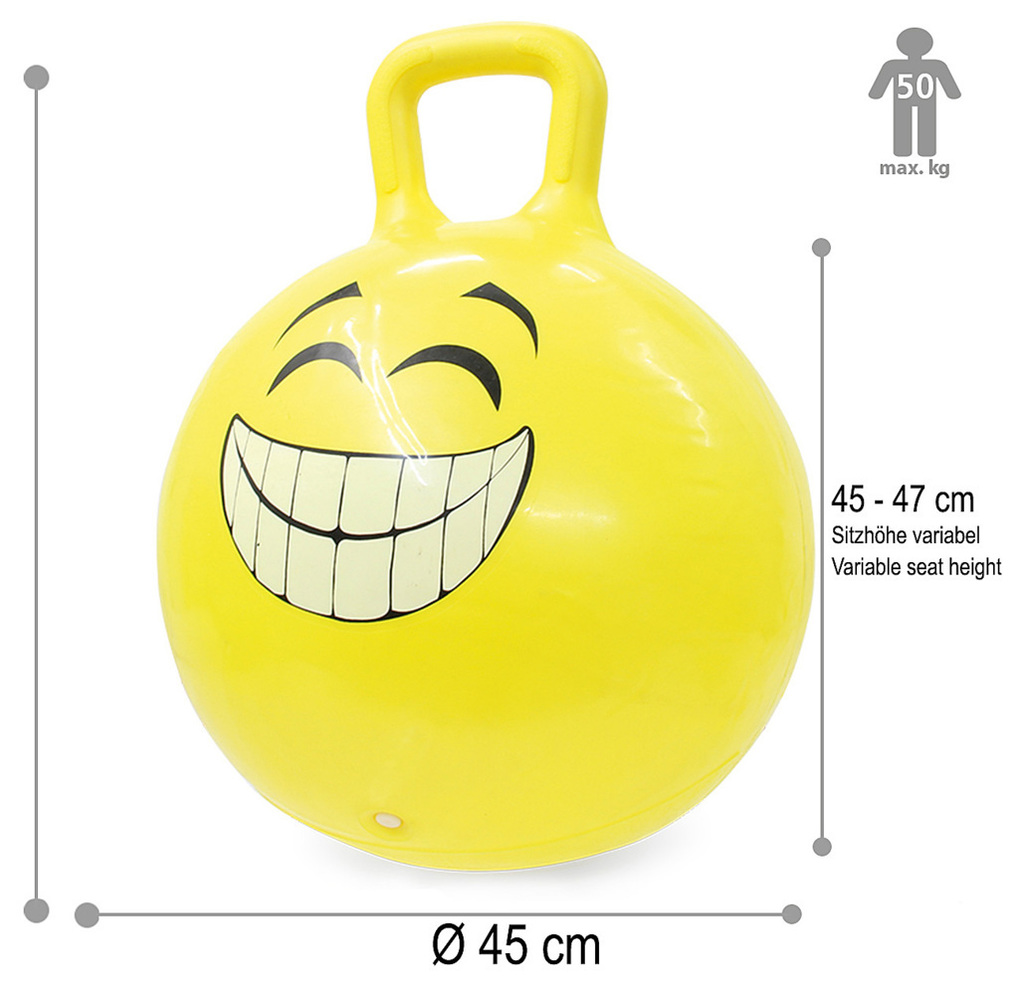 Weitere Ansicht: Jamara - Hüpfball Smile gelb 450mm