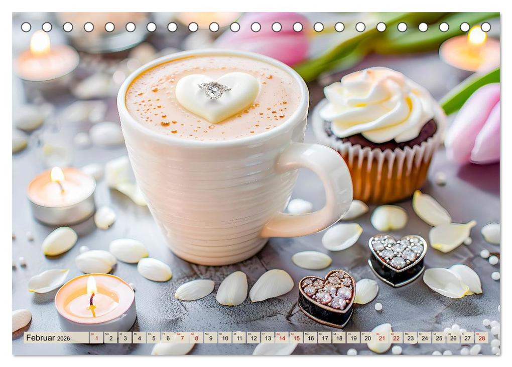 Weitere Ansicht: Cappuccino, Latte und mehr - Der große Kaffeekalender (Tischkalender 2026 DIN A5 quer), CALVENDO Monatskalender | Anja Frost, Calvendo