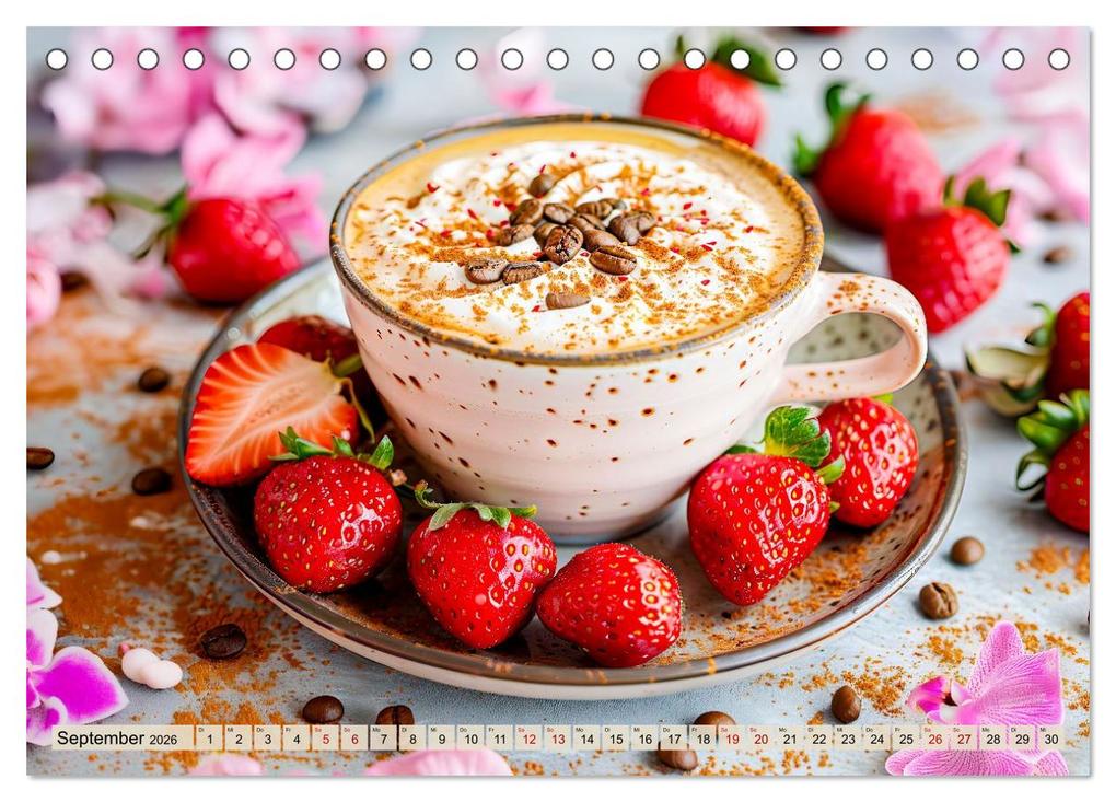 Weitere Ansicht: Cappuccino, Latte und mehr - Der große Kaffeekalender (Tischkalender 2026 DIN A5 quer), CALVENDO Monatskalender | Anja Frost, Calvendo