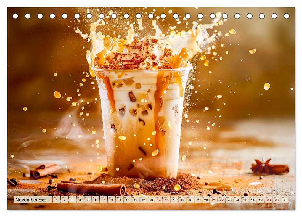 Weitere Ansicht: Cappuccino, Latte und mehr - Der große Kaffeekalender (Tischkalender 2026 DIN A5 quer), CALVENDO Monatskalender | Anja Frost, Calvendo