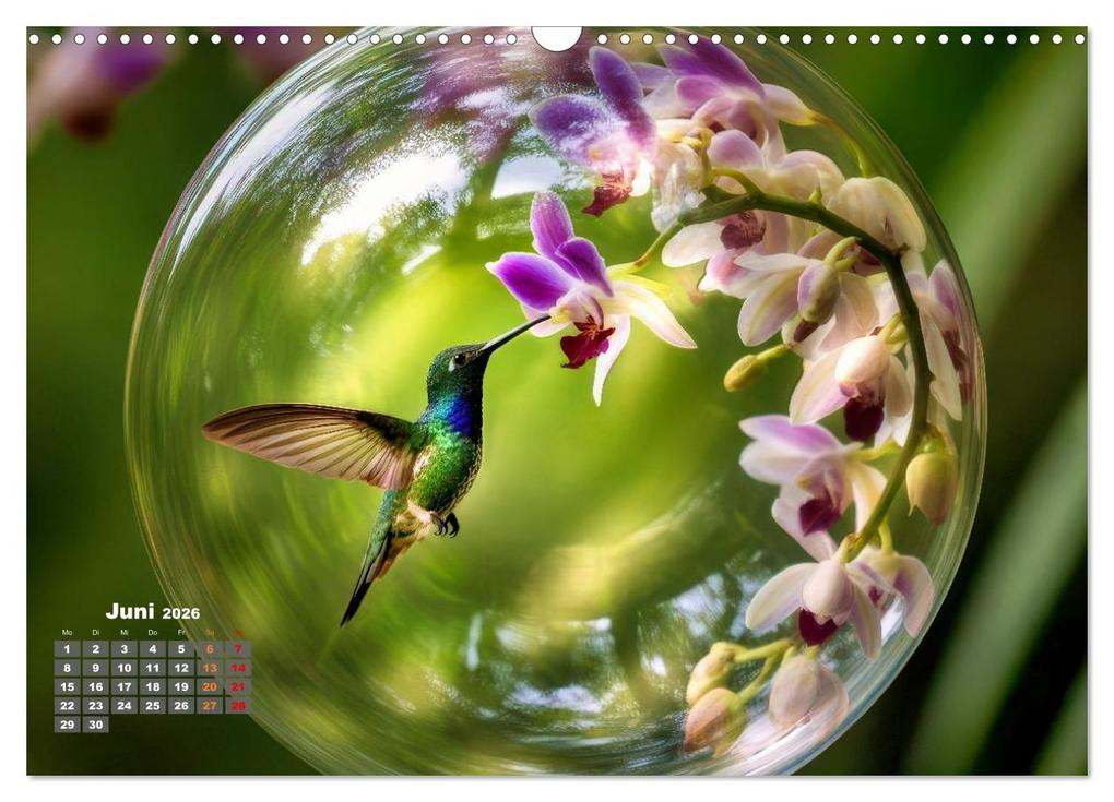 Weitere Ansicht: Kolibri in der Glaskugel (Wandkalender 2026 DIN A3 quer), CALVENDO Monatskalender | Torsten Irmer, Calvendo