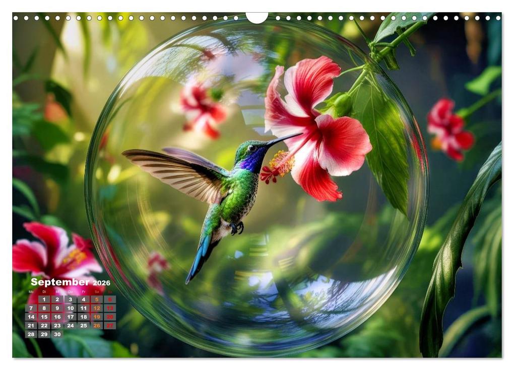 Weitere Ansicht: Kolibri in der Glaskugel (Wandkalender 2026 DIN A3 quer), CALVENDO Monatskalender | Torsten Irmer, Calvendo