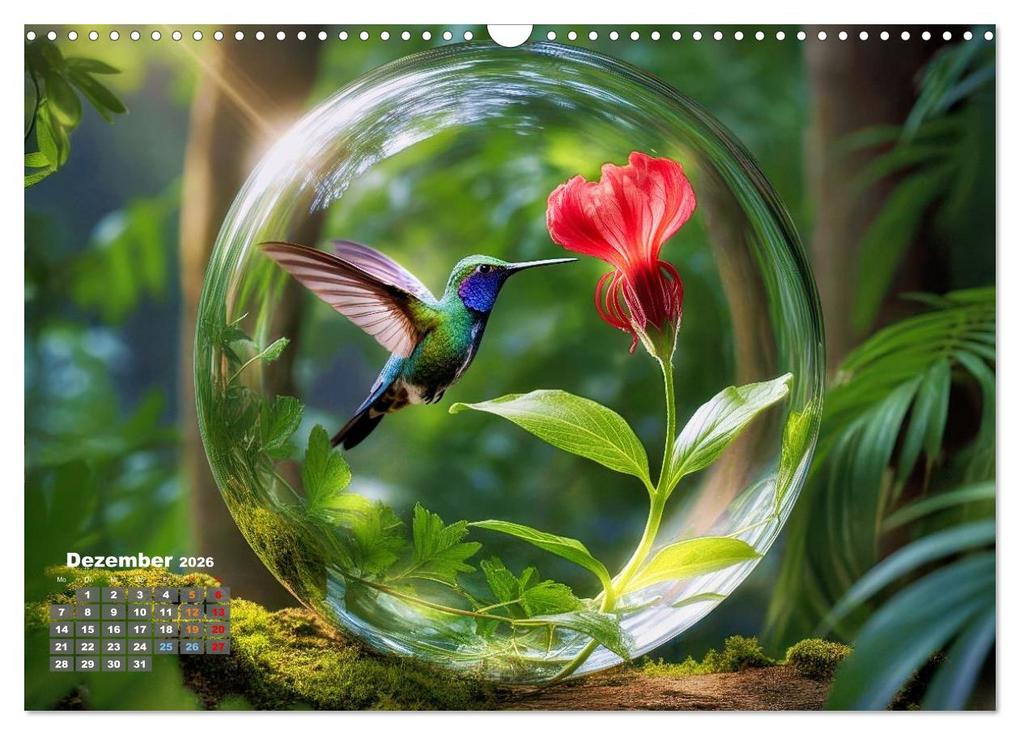 Weitere Ansicht: Kolibri in der Glaskugel (Wandkalender 2026 DIN A3 quer), CALVENDO Monatskalender | Torsten Irmer, Calvendo