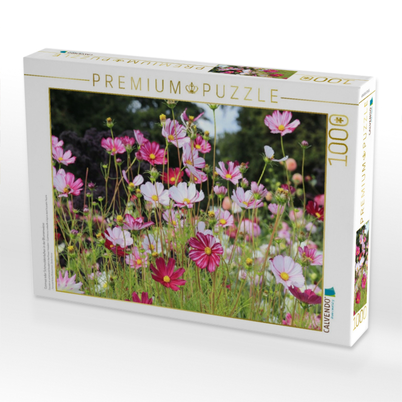 Weitere Ansicht: CALVENDO Puzzle Cosmea oder Schmuckkörbchen in der Blumenwiese | 1000 Teile Lege-Größe 64x48cm Foto-Puzzle für glückliche Stunden | Calvendo