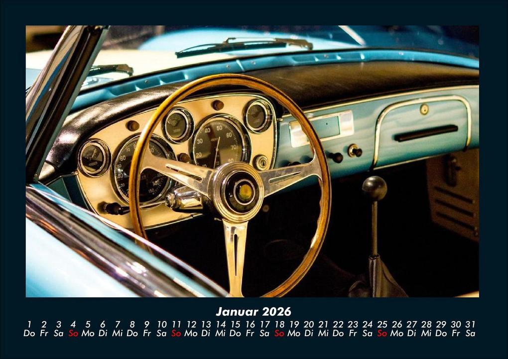 Weitere Ansicht: Welt der Oldtimer 2026 Fotokalender DIN A4 | Tobias Becker