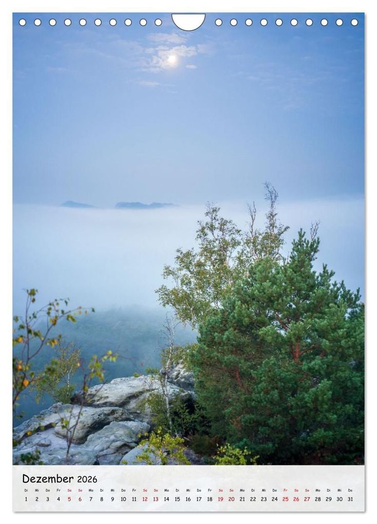 Weitere Ansicht: Sächsische Schweiz - Unterwegs im schönen Elbsandsteingebirge (Wandkalender 2026 DIN A4 hoch), CALVENDO Monatskalender | Thomas Bugdoll, Calvendo