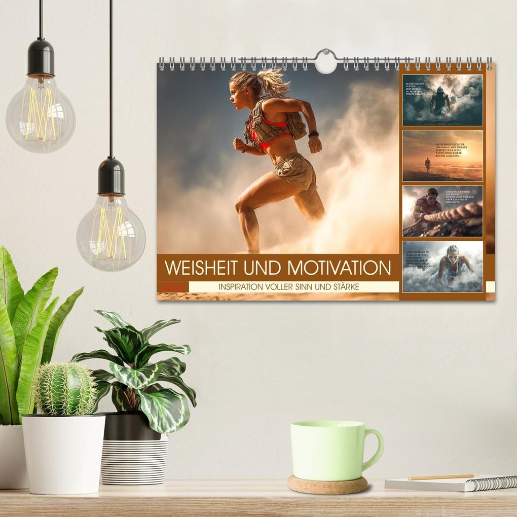 Weitere Ansicht: Weisheit und Motivation - Inspiration voller Sinn und Stärke (Wandkalender 2026 DIN A4 quer), CALVENDO Monatskalender | Dirk Meutzner, Calvendo