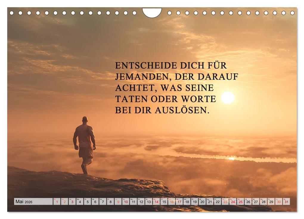 Weitere Ansicht: Weisheit und Motivation - Inspiration voller Sinn und Stärke (Wandkalender 2026 DIN A4 quer), CALVENDO Monatskalender | Dirk Meutzner, Calvendo