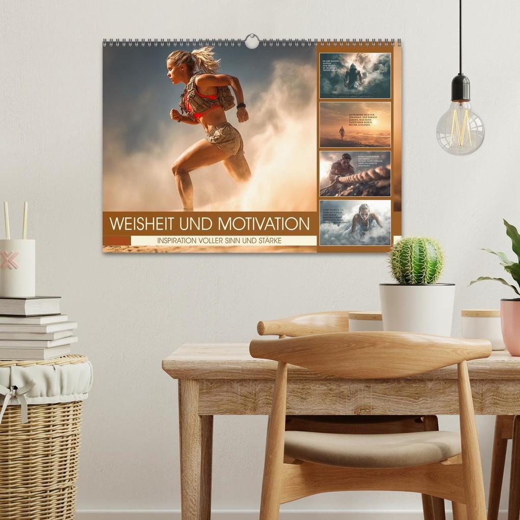 Weitere Ansicht: Weisheit und Motivation - Inspiration voller Sinn und Stärke (Wandkalender 2026 DIN A3 quer), CALVENDO Monatskalender | Dirk Meutzner, Calvendo