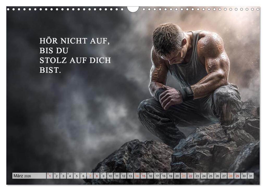 Weitere Ansicht: Weisheit und Motivation - Inspiration voller Sinn und Stärke (Wandkalender 2026 DIN A3 quer), CALVENDO Monatskalender | Dirk Meutzner, Calvendo