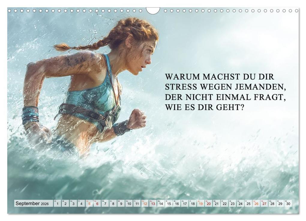Weitere Ansicht: Weisheit und Motivation - Inspiration voller Sinn und Stärke (Wandkalender 2026 DIN A3 quer), CALVENDO Monatskalender | Dirk Meutzner, Calvendo