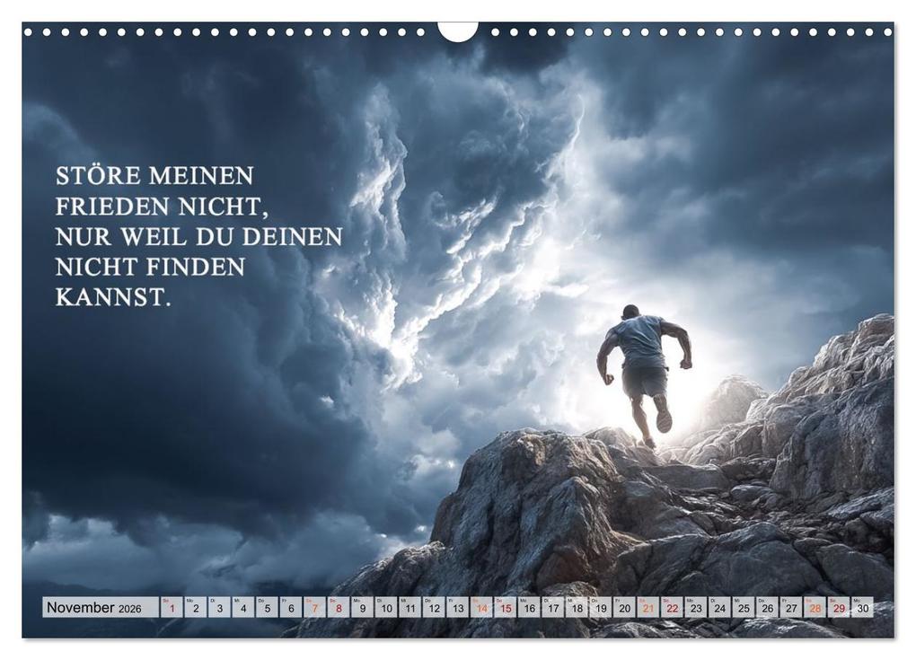 Weitere Ansicht: Weisheit und Motivation - Inspiration voller Sinn und Stärke (Wandkalender 2026 DIN A3 quer), CALVENDO Monatskalender | Dirk Meutzner, Calvendo