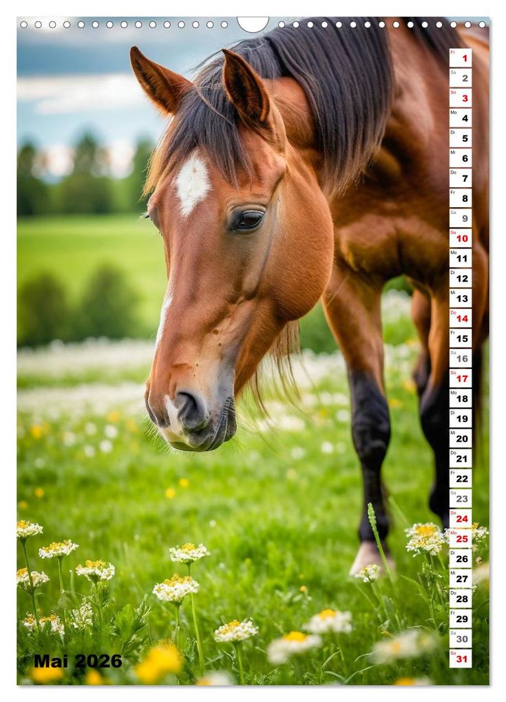 Weitere Ansicht: Pferdekalender - Wunderschöne Pferde in Natur und Portraits (Wandkalender 2026 DIN A3 hoch), CALVENDO Monatskalender | MB Fotografie, Calvendo