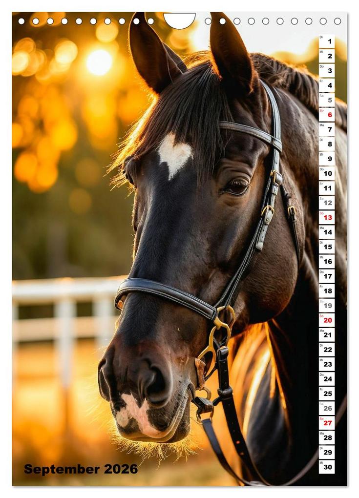 Weitere Ansicht: Pferdekalender - Wunderschöne Pferde in Natur und Portraits (Wandkalender 2026 DIN A4 hoch), CALVENDO Monatskalender | MB Fotografie, Calvendo