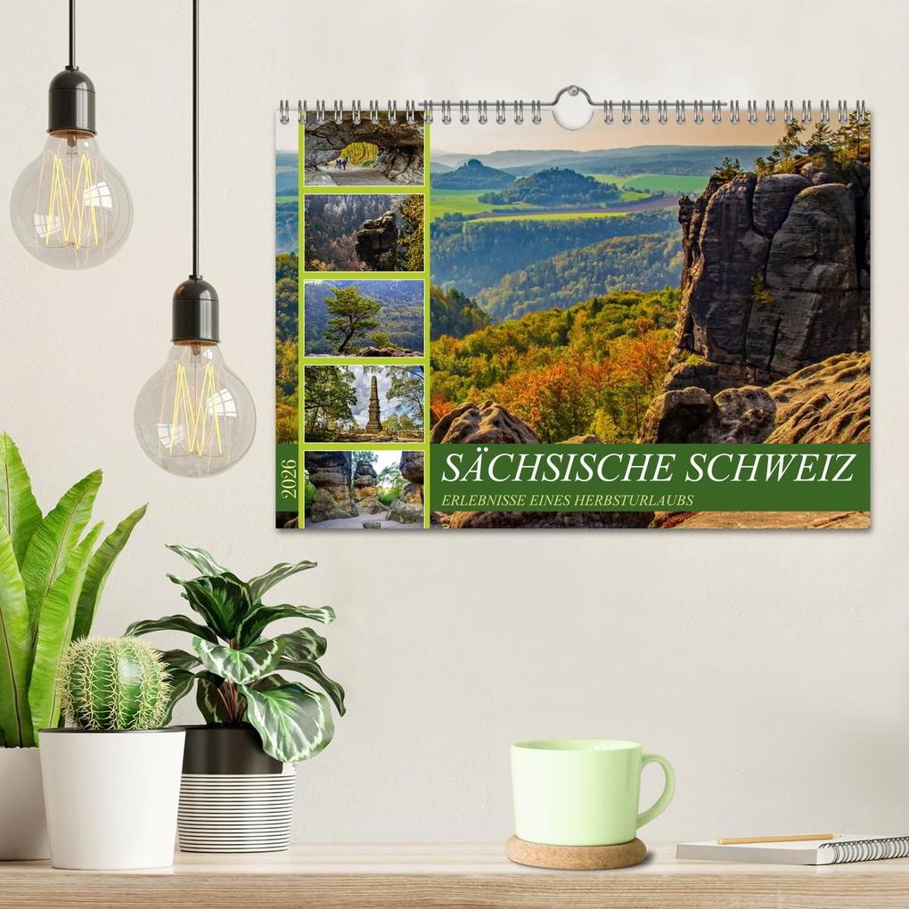 Weitere Ansicht: Sächsische Schweiz - Erlebnisse eines Herbsturlaubs (Wandkalender 2026 DIN A4 quer), CALVENDO Monatskalender | Holger Felix, Calvendo