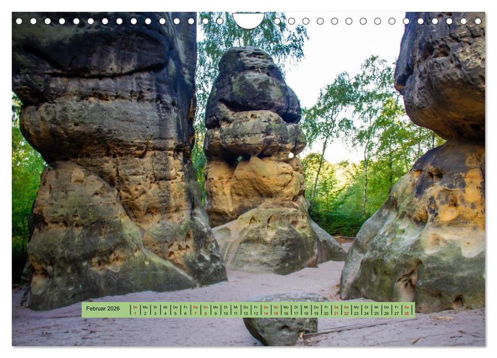 Weitere Ansicht: Sächsische Schweiz - Erlebnisse eines Herbsturlaubs (Wandkalender 2026 DIN A4 quer), CALVENDO Monatskalender | Holger Felix, Calvendo