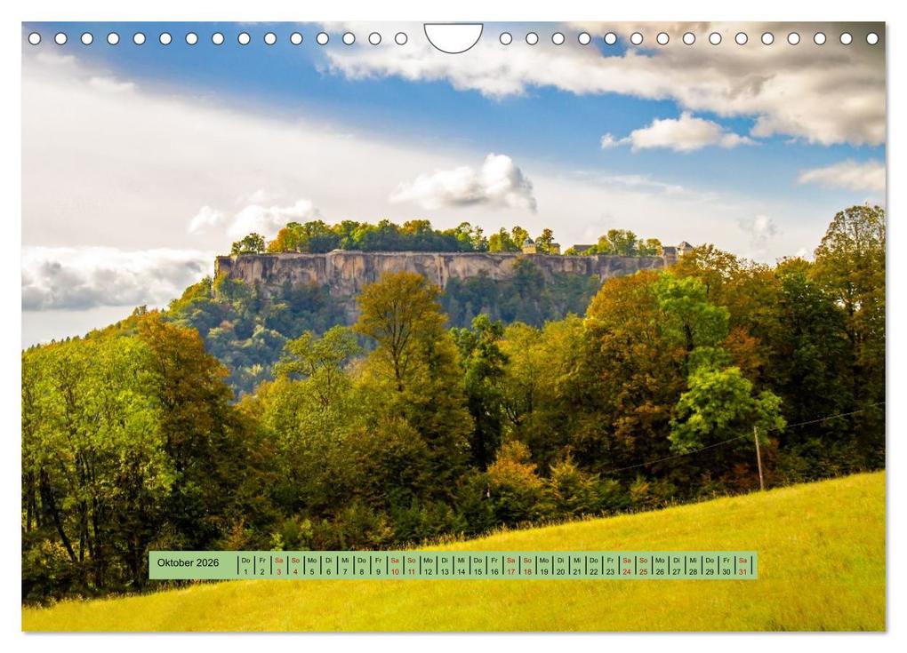 Weitere Ansicht: Sächsische Schweiz - Erlebnisse eines Herbsturlaubs (Wandkalender 2026 DIN A4 quer), CALVENDO Monatskalender | Holger Felix, Calvendo