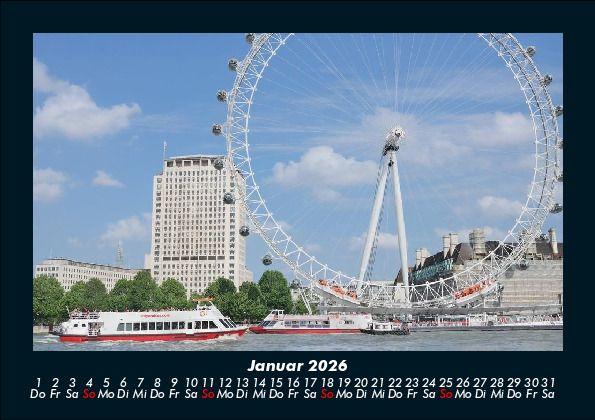 Weitere Ansicht: London 2026 Fotokalender DIN A5 | Tobias Becker